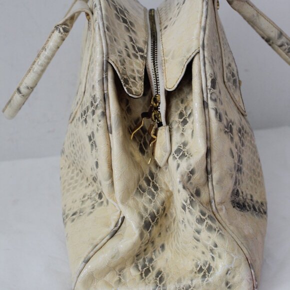 Vivienne Westwood Snake Print Leather Bowling Bag Shoulder Bag Tote Yasmine - Picture 7 of 15